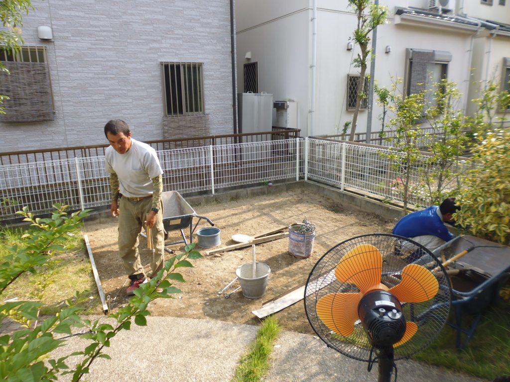 ここからパティオまで自転車