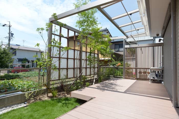 Lixil　プラスｇスクリーン　春日井市　庭